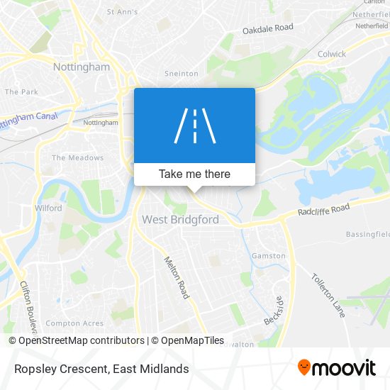 Ropsley Crescent map