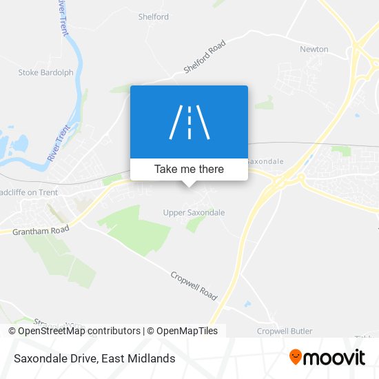 Saxondale Drive map