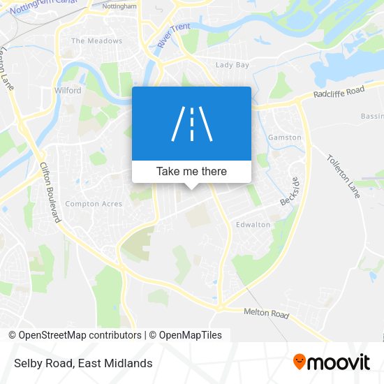 Selby Road map