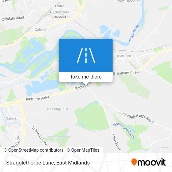 Stragglethorpe Lane map