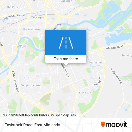 Tavistock Road map