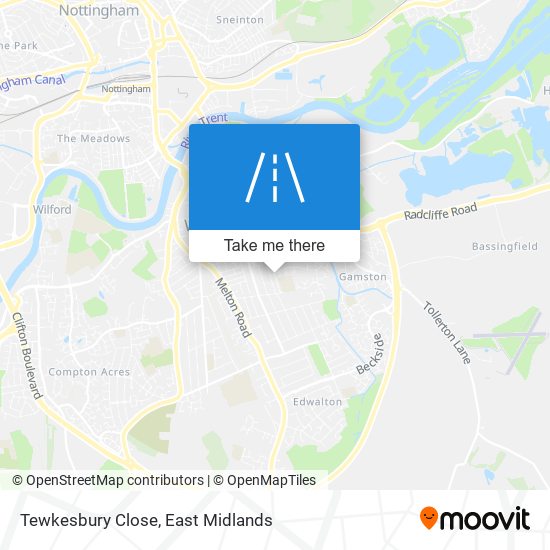 Tewkesbury Close map