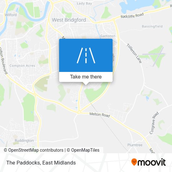 The Paddocks map