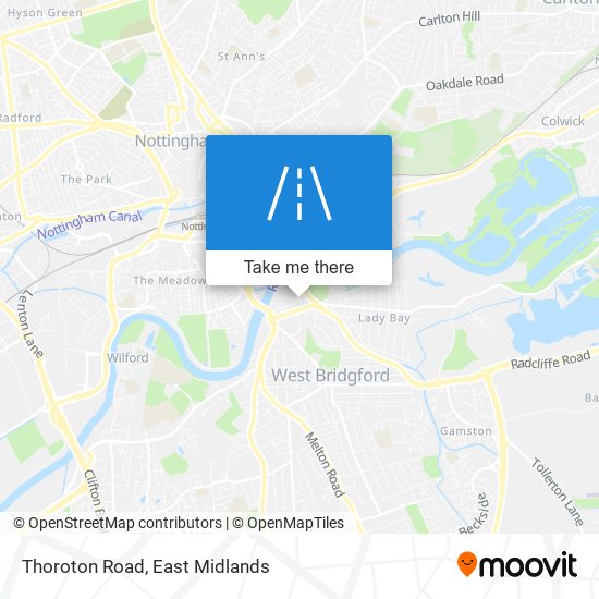 Thoroton Road map