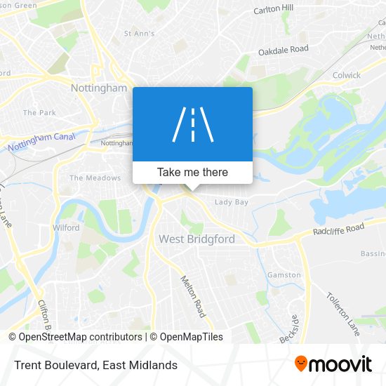 Trent Boulevard map