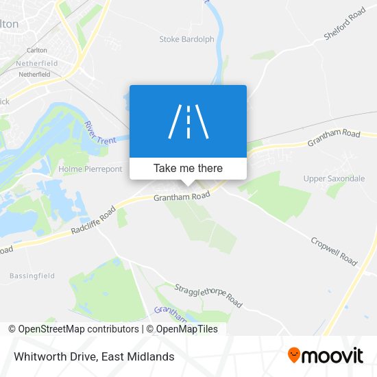Whitworth Drive map