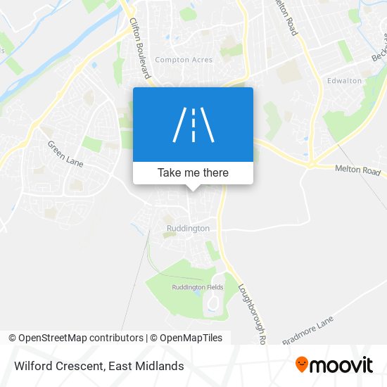Wilford Crescent map