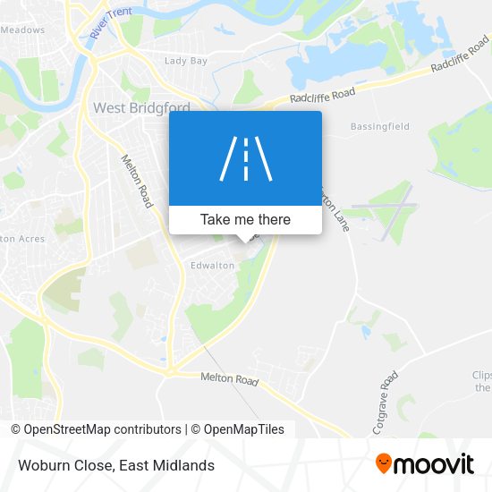 Woburn Close map