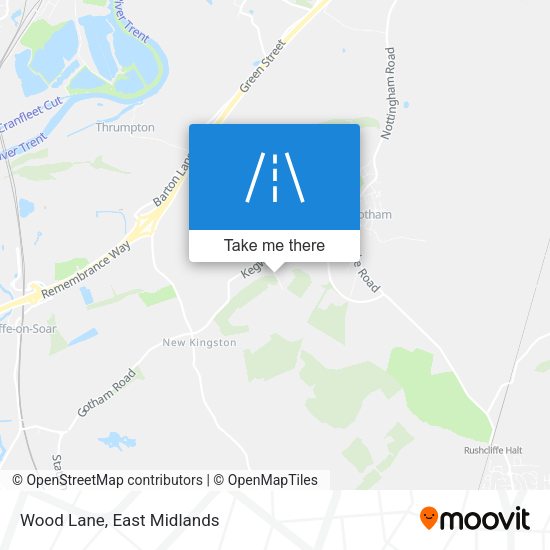 Wood Lane map
