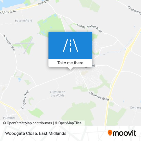 Woodgate Close map