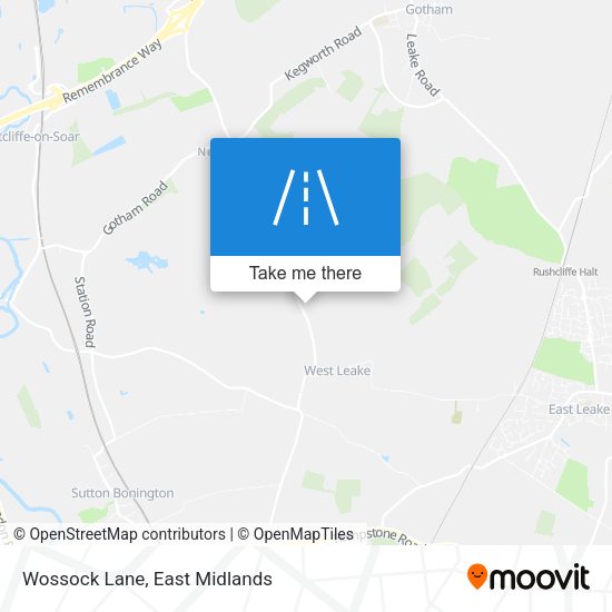 Wossock Lane map