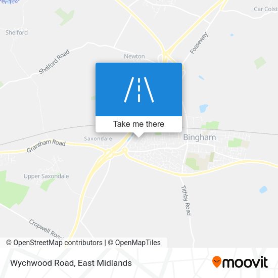 Wychwood Road map
