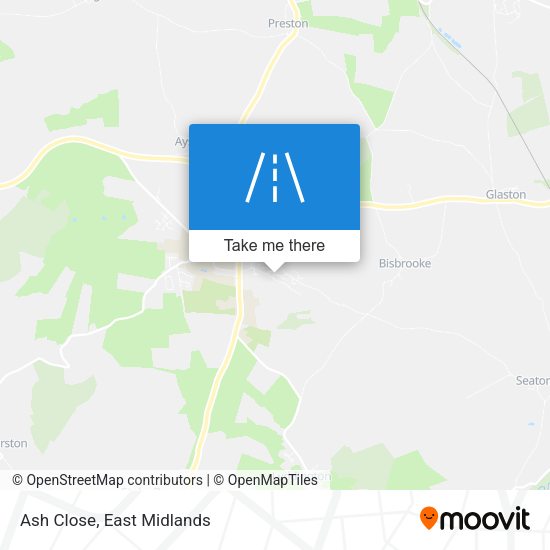 Ash Close map