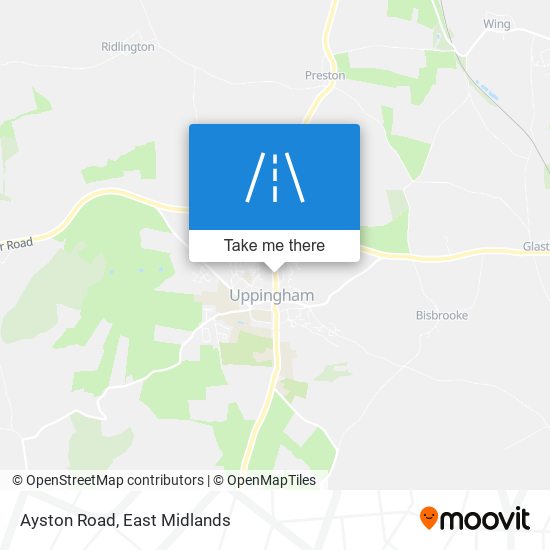 Ayston Road map