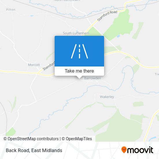 Back Road map