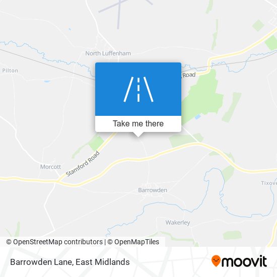 Barrowden Lane map