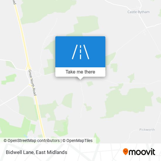 Bidwell Lane map