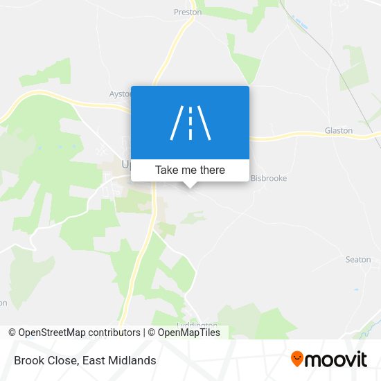 Brook Close map