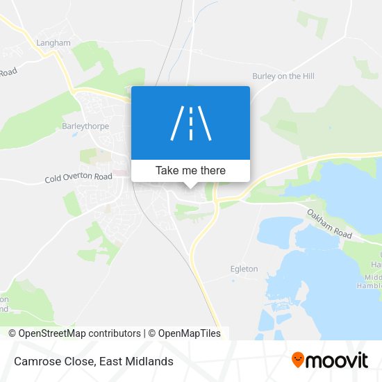Camrose Close map