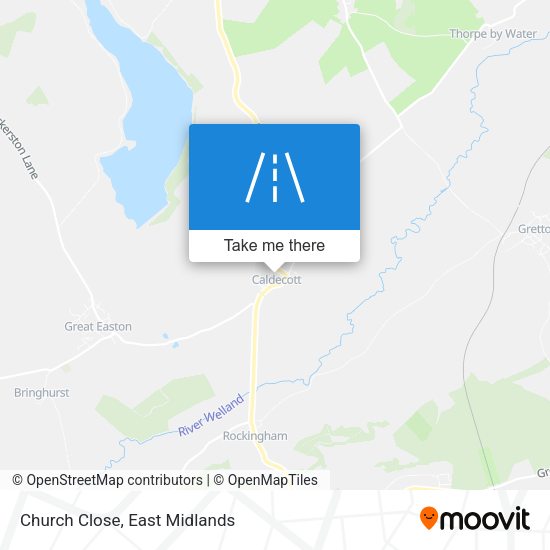 Church Close map