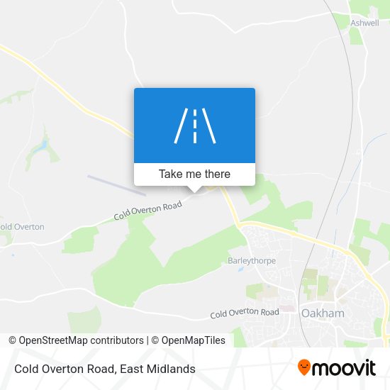 Cold Overton Road map