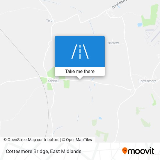 Cottesmore Bridge map