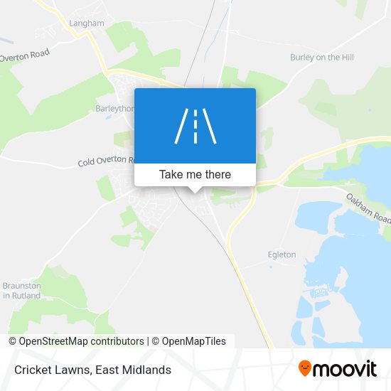 Cricket Lawns map