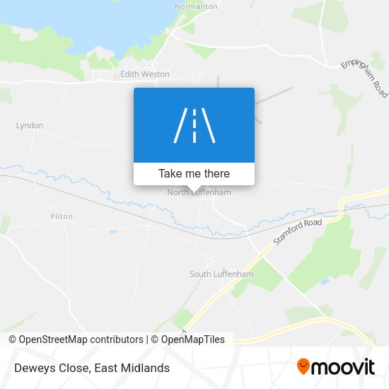 Deweys Close map
