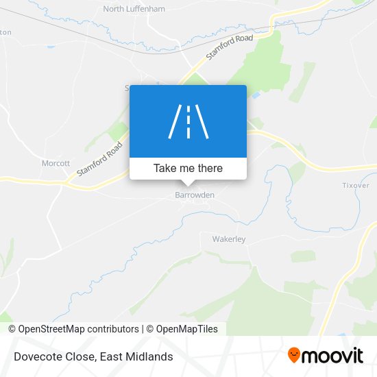Dovecote Close map