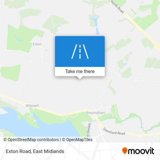 Exton Road map