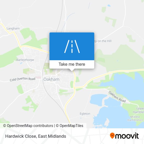 Hardwick Close map