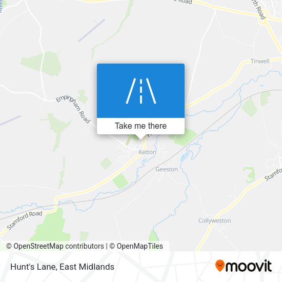 Hunt's Lane map