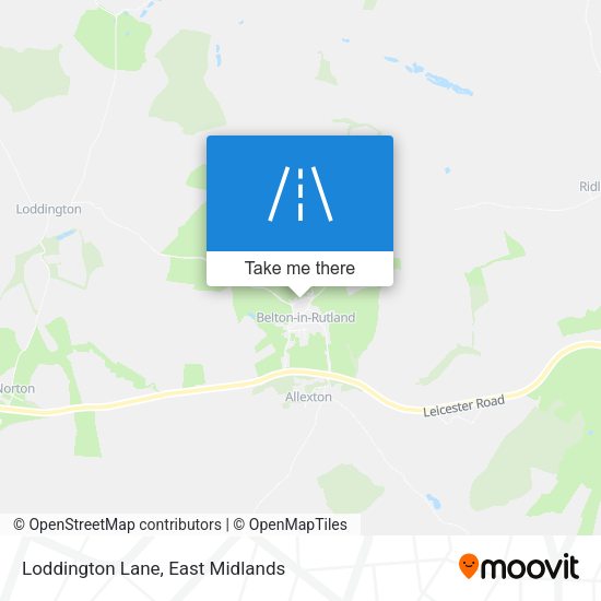 Loddington Lane map