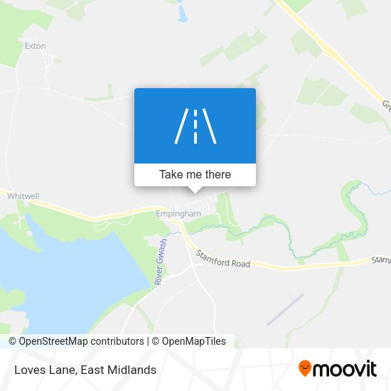 Loves Lane map