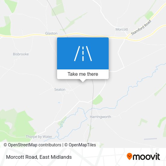 Morcott Road map