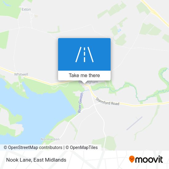 Nook Lane map