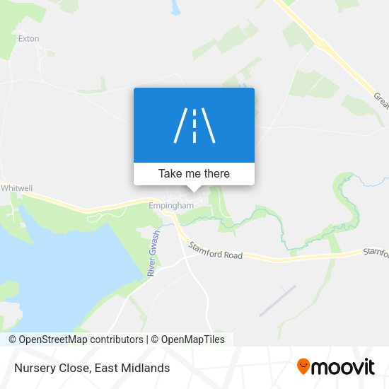 Nursery Close map