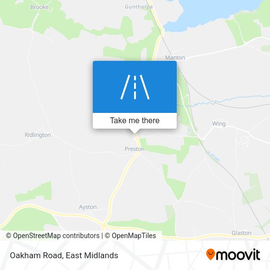 Oakham Road map