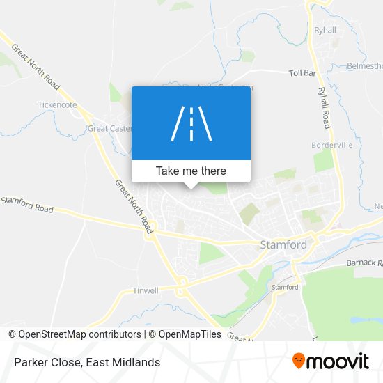Parker Close map