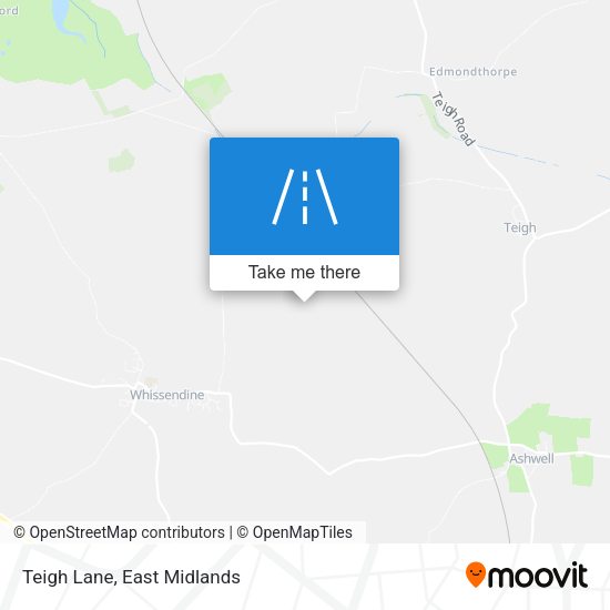 Teigh Lane map
