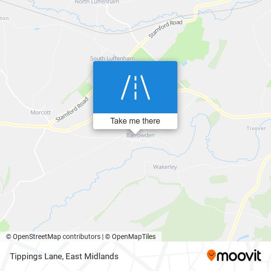 Tippings Lane map