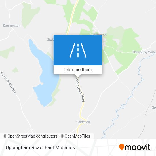 Uppingham Road map