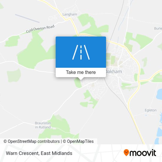 Warn Crescent map