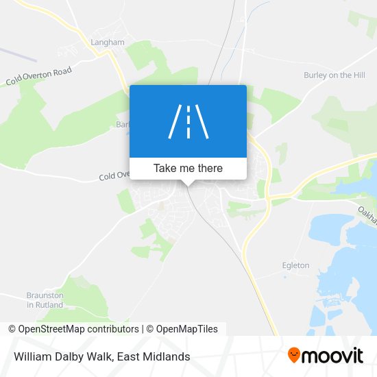 William Dalby Walk map