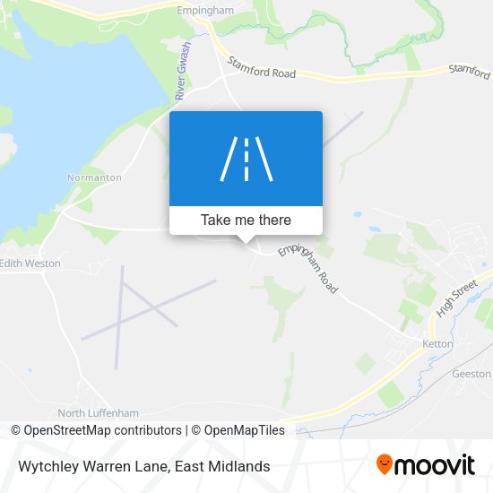 Wytchley Warren Lane map