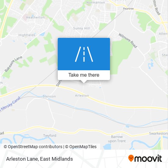 Arleston Lane map
