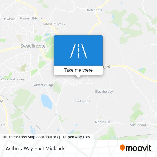 Astbury Way map