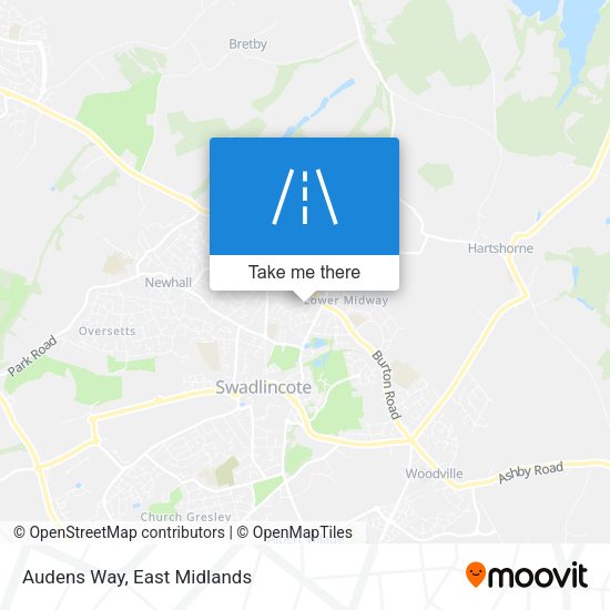 Audens Way map