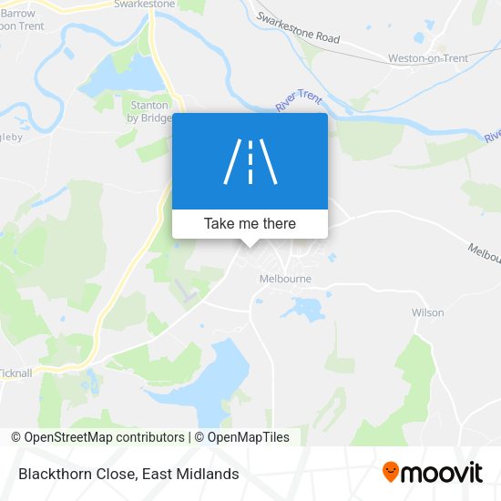 Blackthorn Close map