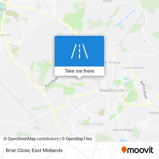 Briar Close map